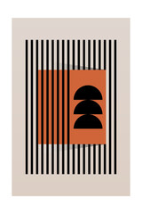 Bauhaus Art Wall Decor. Printable Geometric Home Decor. Nordic Bauhaus Retro Wall Decor