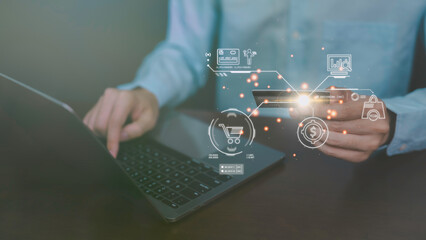 online shopping apps, customers can conveniently make purchases, securely pay using credit cards. orders and promotions networks have buy and sell goods in the e-commerce market.