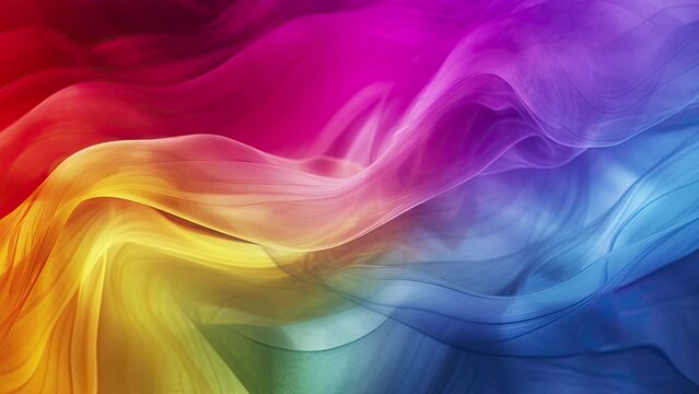 LGBTI color motion background, colored rainbow palette for pride and activism purposes, support for gay, lesban, bisexual and and trans people culture, liquid video backdrop, diversity concept