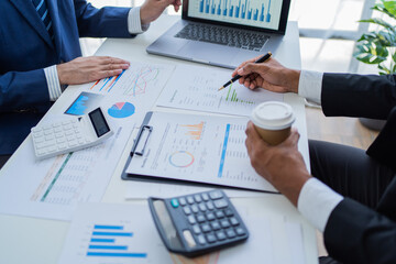 businesspeople meeting for new project	