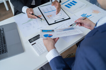 businesspeople meeting for new project	