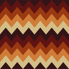 Cute vector seamless pattern. fall zigzag pattern. Decorative element, design template with fall season tone. fall season zigzag pattern.