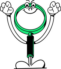 Hand drawn vector illustration of  Stationery Retro Cartoon Art Style | Logo, Icon, Visual Identity, Asset