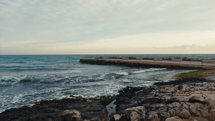 Fototapeta na wymiar Sea of the Sicilian coast