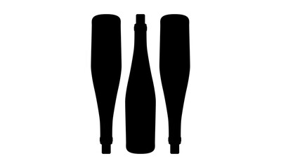 wine bottle logo