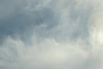 White clouds with shape on a blue sky