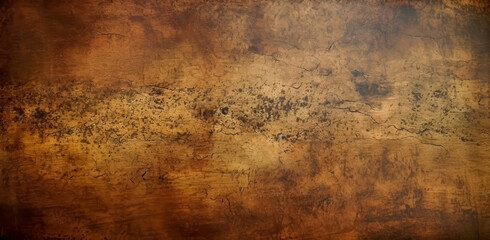dark brown wooden plank with texture, solid wood veneer and paint on the surface, in the style of dark bronze. Generative AI.