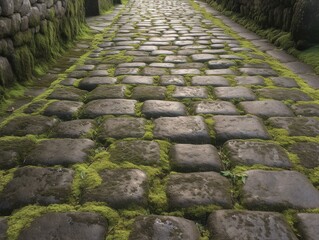 Kopfsteinpflaster Gehweg Antik:  inspiriert von britischer Topographie, Quadratura und r&ouml;mischer Kunst und Architektur