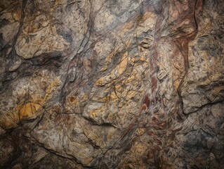 Ungezähmte Natur: Steinige, geröllartige Felswand mit rauer, grauer Oberfläche und kantiger Struktur - ein Sinnbild der Wildheit und Stärke der Natur