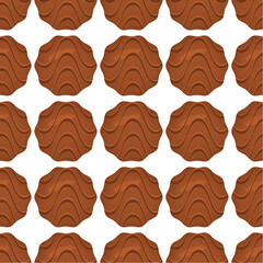 Pattern homemade cookie different taste in pastry biscuit