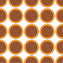 Pattern homemade cookie different taste in pastry biscuit