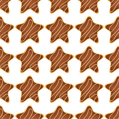 Pattern homemade cookie different taste in pastry biscuit