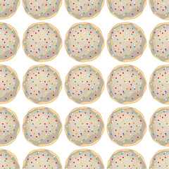 Pattern homemade cookie different taste in pastry biscuit