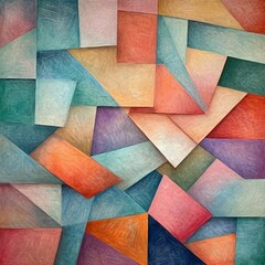 Plakat geometric abstraction colorful background