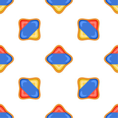 Pattern cookie with flag country Armenia in tasty biscuit