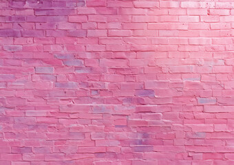 Fototapeta na wymiar Pink brick wall for background