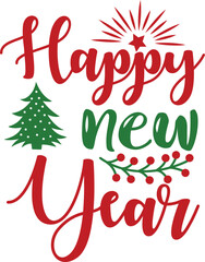 Fototapeta premium Happy New Year T-shirt about New year 