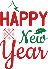 Fototapeta premium Happy New Year T-shirt about New year 