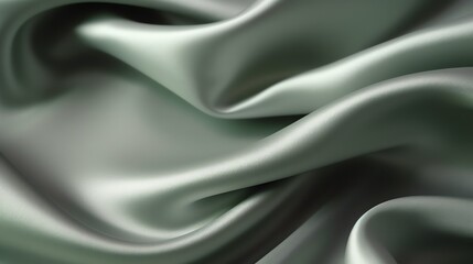 Obraz premium grey silk satin fabric background, illustration for product presentation template, copy space. Ai generative