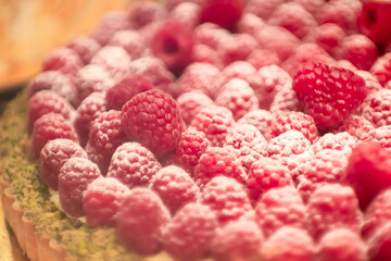 raspberries on a white background