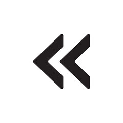 arrow flat icon vector illustration