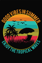 Summer T-shirt Design.