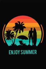 Summer T-shirt Design.