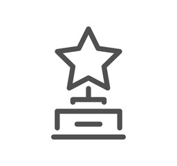 Awards related icon outline and linear vector.