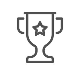 Awards related icon outline and linear vector.