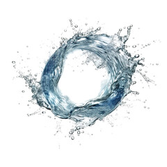  water splash isolated on white.