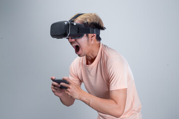 man with vr glasses