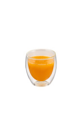 Transparent background of orange juice