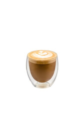 Transparent background of latte