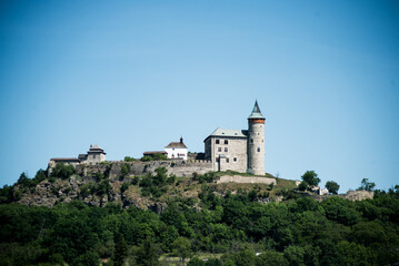 Fototapeta na wymiar Castle Kuneticka Gora. medieval castle in the Czech Republic, Pardubice