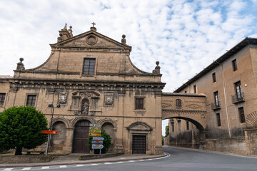 Fototapeta na wymiar Tafalla, Navarra. Recoletas Convent. Palace of the Mencos