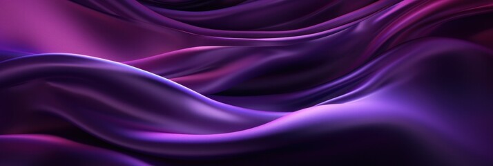 Obraz premium Luxury silk wave background. Illustration Generative AI.