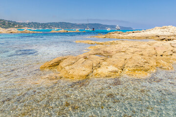Beach in the Taillat Cape near Saint-Tropez, South of France