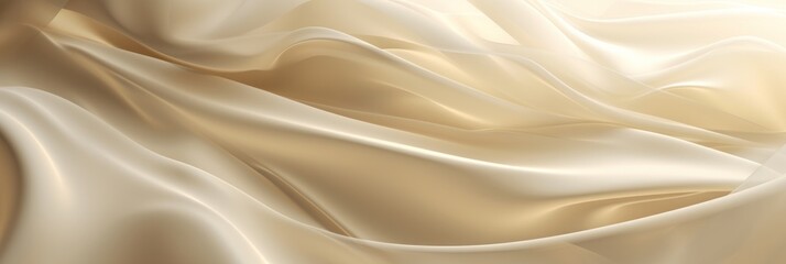 Obraz premium Luxury silk wave background. Illustration Generative AI.