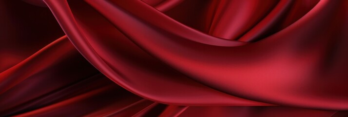 Fototapeta premium Luxury silk wave background. Illustration Generative AI.