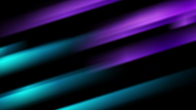 Blue violet smooth glowing stripes abstract hi-tech background. Seamless looping motion design. Video animation Ultra HD 4K 3840x2160