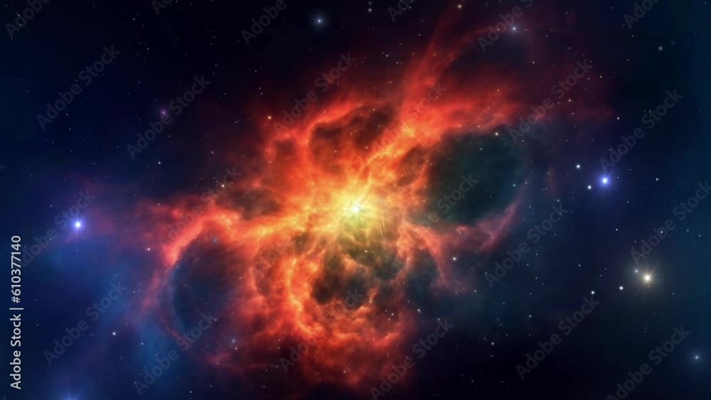 Wall mural beautiful nebula in space - stars - galaxy - cosmos - concept art