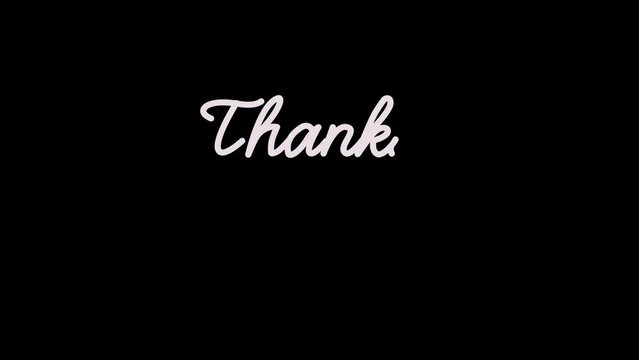 Thanks for Watching Handwriting Effect Animation Video For Youtube