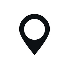 Map location point vector flat icon, graphic resource.