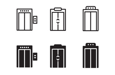 Elevator icon vector isolated on white background. for app web logo banner poster icon - Vector