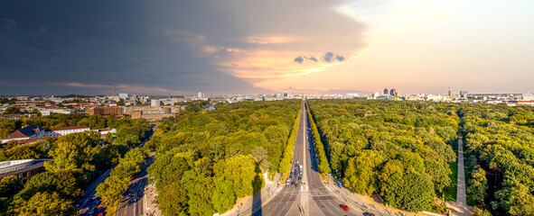 Blick über Berlin, Berlin, Deutschland 