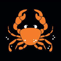 Astrological zodiac sign. Cancer Symbol. Constellations. Colorful isolated icon. Cartoon style. Logo, print, avatar template. Vector flat illustration isolated on background