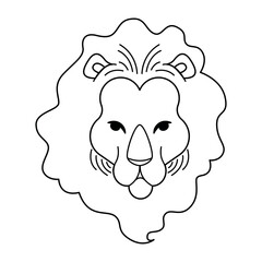 Astrological zodiac sign. Virgo Symbol outline, line art. Constellations. Portrait of a girl head. Colorful isolated icon. Cartoon style. Logo, print, avatar template. Vector illustration isolated