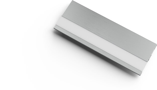 Business Name Tag With Safety Pin Isolated 3D Rendering