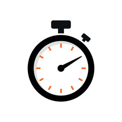 Trendy Simple Stopwatch Icon Vector Illustration Template