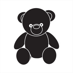 Teddy bear vector icon. Filled flat sign for mobile concept and web design. Teddy bear glyph icon.